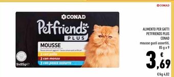 Conad Alimento per gatti petfriends plus conad offerta