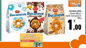 Conad City Bucaneve doria classici 400g, 6 cereali, maxi gocce xl 300 g offerta