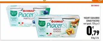 Conad City Yogurt equilibrio conad piacersi vari gusti 125g x2 offerta