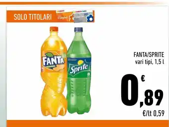 Conad City Fanta / sprite vari tipi 1.5 l offerta