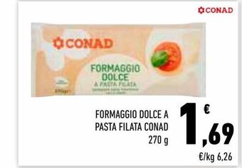 Conad City Formaggio dolce a pasta filata conad 270 g offerta