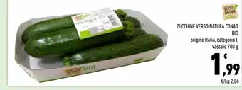 Conad City Zucchine  verso natura conad bio 700 g offerta