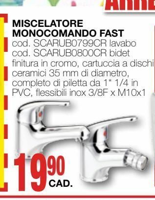 Mondo Brico Miscelatore monocomando fast offerta