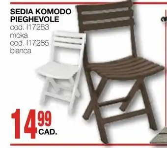 Mondo Brico Sedia komodo pieghevole offerta