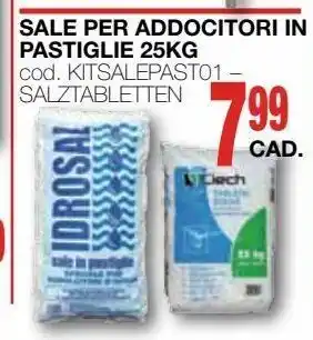 Mondo Brico Sale per addolcitori in pastiglie 25 kg offerta