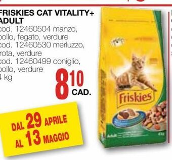 Mondo Brico Friskies cat vitality + adult offerta