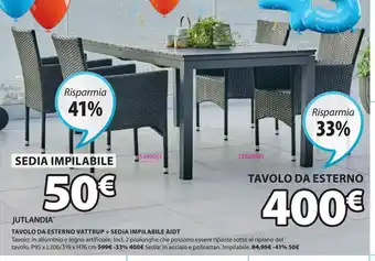 JYSK Tavolo da esterno vattrup offerta