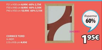 JYSK Cornice tord offerta