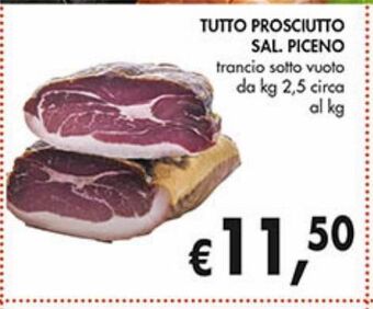 Tutto prosciutto sal. piceno