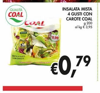 Supermercato Coal Insalata mista 4 gusti con carote coal offerta