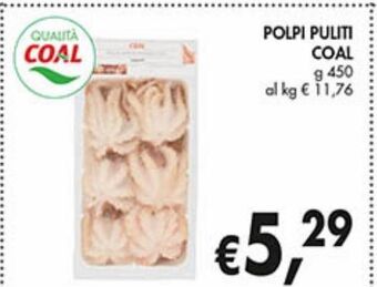 Supermercato Coal Polpi puliti coal offerta