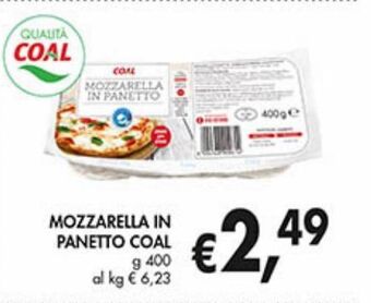 Supermercato Coal Mozzarella in panetto coal offerta