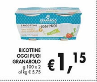 Supermercato Coal Ricottine oggi puoi granarolo offerta