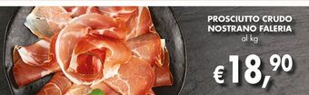 Supermercato Coal Prosciutto crudo nostrano faleria offerta