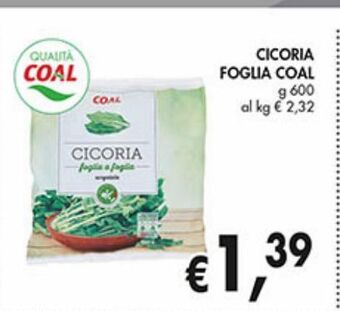 Supermercato Coal Cicoria foglia coal offerta
