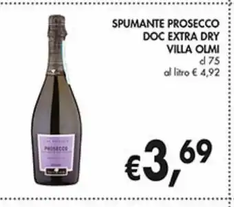 Supermercato Coal Spumante prosecco doc extra dry villa olmi offerta