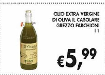 Supermercato Coal Olio extra vergine di oliva il casolare grezzo farchioni offerta
