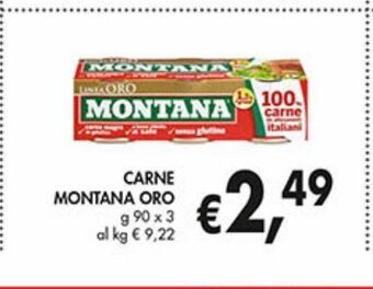 Carne montana oro
