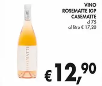 Vino rosematte igp casematte
