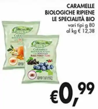 Caramelle biologiche ripiene le speciliatà bio
