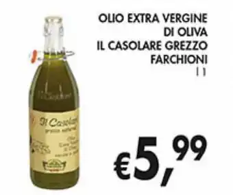 Maxi Coal Olio extra vergine di oliva il casolare grezzo farchioni offerta