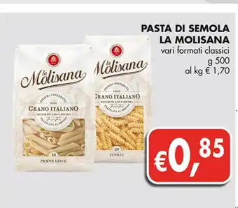 Pasta di semola la molisana formati classici 500g