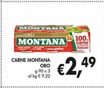 Carne montana oro g 90 x3