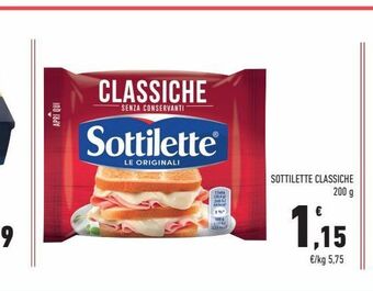 Conad Sottilette classiche 200 g offerta