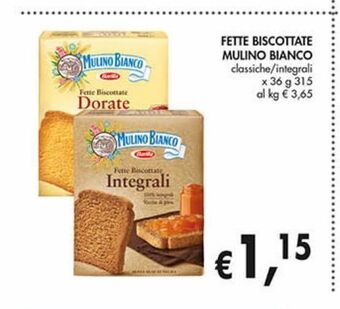 SuperCoal Fette biscottate mulino bianco offerta