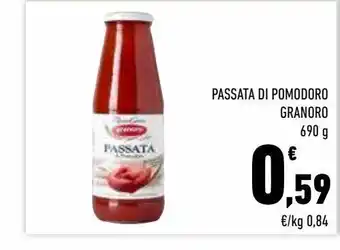 Conad City Passata di pomodoro granoro 690 g offerta