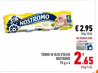 Conad City Tonno in olio d'oliva nostromo 70g x4 offerta