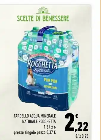 Conad City Fardello acqua minerale naturale rocchetta 1.5 l x6 offerta