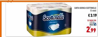 Conad City Carta igienica scottonelle 12 rotoli offerta