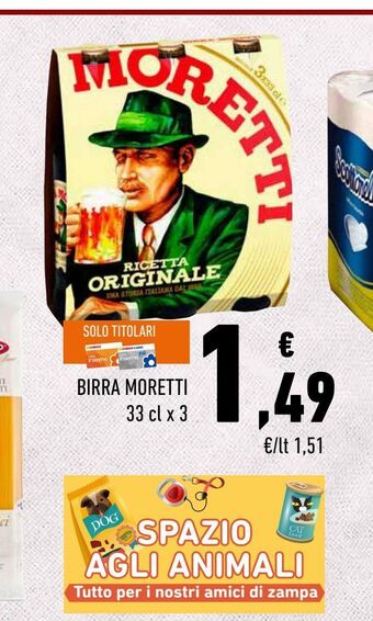 Conad Superstore Birra moretti offerta