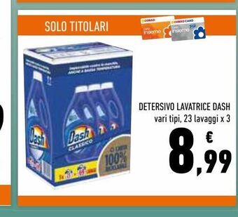 Conad Superstore Detersivo lavatrice dash offerta