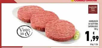 Conad Superstore Hamburger di scottona sapori & idee offerta