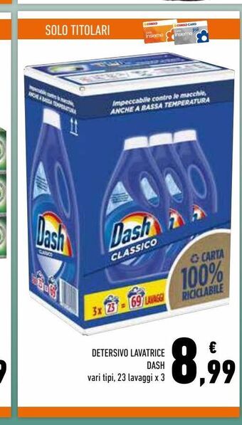 Conad Superstore Detersivo lavatrice dash offerta