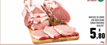 Conad Superstore Braciole di lombo con osso suino conad percorso qualita offerta