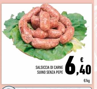 Conad Superstore Salsiccia di carne suino senza pepe offerta
