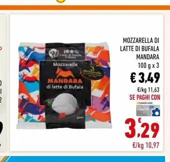 Conad Superstore Mozzarella di latte di bufala mandara offerta