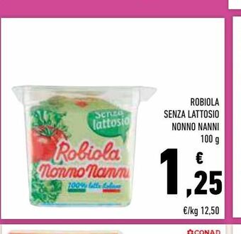 Conad Superstore Robiola senza lattosio nonno nanni offerta