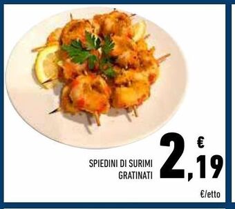 Conad Superstore Spiedini di surimi gratinati offerta