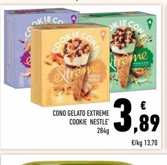 Conad Superstore Cono gelato extreme cookie nestle offerta