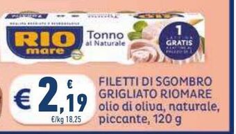 Conad Superstore Filetti di sgombro rio mare offerta