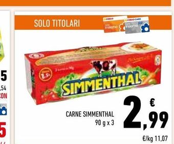 Conad Superstore Carne simmenthal offerta