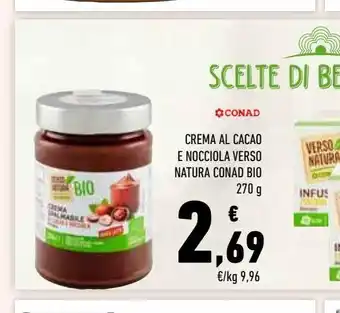 Conad Superstore Crema di nocciole conad bio offerta