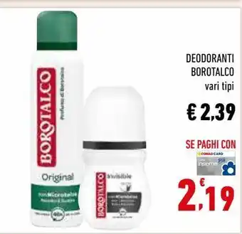 Conad Superstore Deodorante borotalco offerta