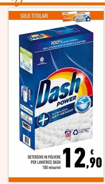 Conad Superstore Detersivo in polvere lavatrice dash offerta