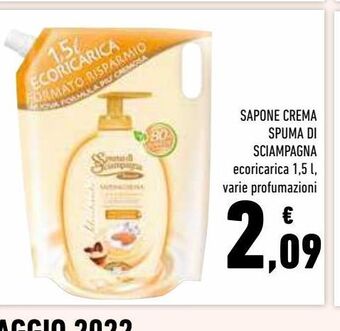 Conad Superstore Sapone crema spuma di sciampagna offerta