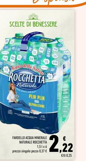 Conad Superstore Fardello acqua minerale naturale rocchetta offerta